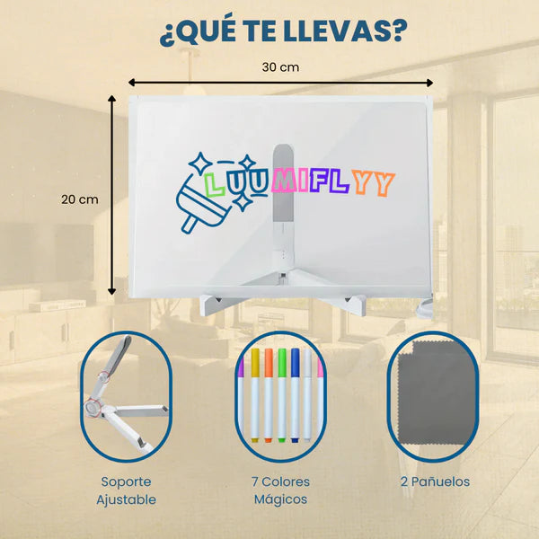 Pizarra LED Mágica Para Colorear / Haz volar la creatividad