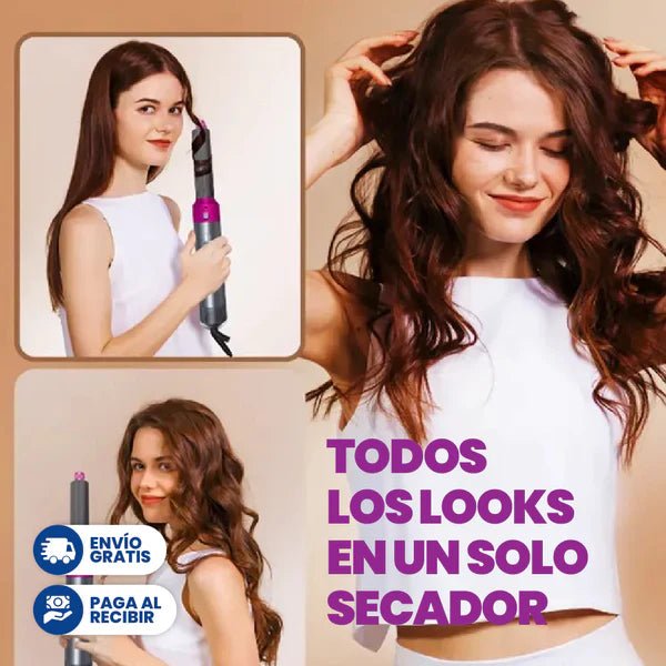 SECADOR DE PELO 5 EN 1 ORIGINAL / PRODUCTO DE CALIDAD - COMPRA SEGURA ONLINE