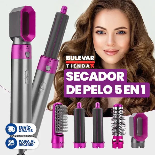 SECADOR DE PELO 5 EN 1 ORIGINAL / PRODUCTO DE CALIDAD - COMPRA SEGURA ONLINE